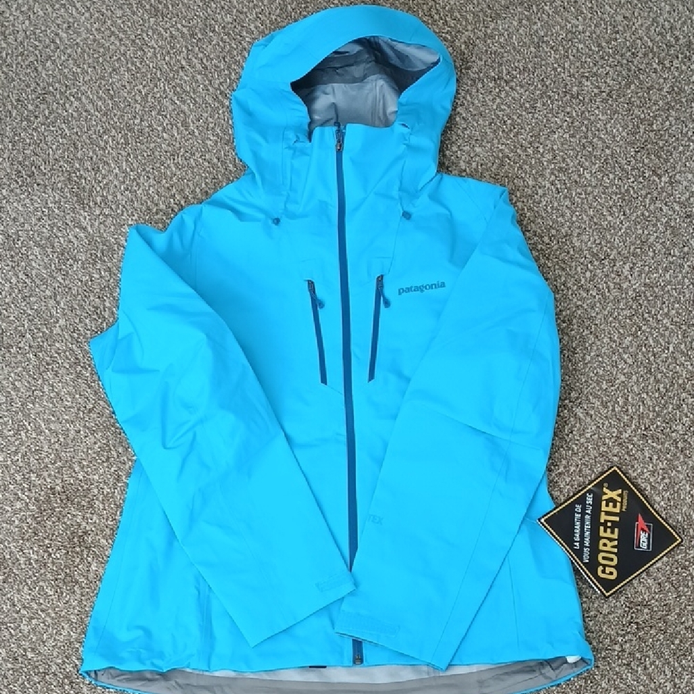 NWT Patagonia Triolet Jacket, Ultramarine Turquoise Wm's LG Gore-Tex
